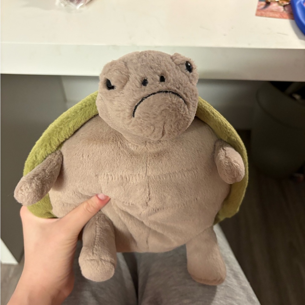 Jellycat Plush Turtle Toy - Brown and Green